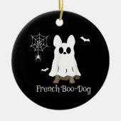 Franse Bulldog Halloween French Boo-Dog Dog Gift Keramisch Ornament (Voorkant)
