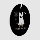Franse Bulldog Halloween French Boo-Dog Dog Gift Ornament (voorkant)