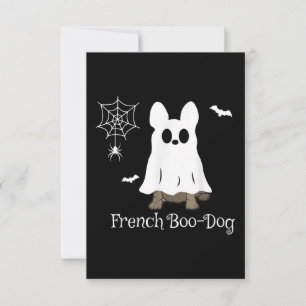 Franse Bulldog Halloween French Boo-Dog Dog Gift RSVP Kaartje