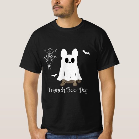 Franse Bulldog Halloween French Boo-Dog Dog Gift T-shirt (Voorkant)