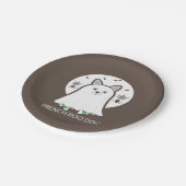 Franse Bulldog Halloween French Boo Dog Gift Papieren Bordje (Gekanteld)