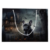 Franse Bulldog Halloween Griezelen Groot Cadeauzakje (Achterkant)