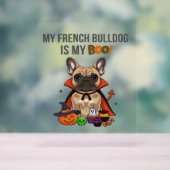 Franse Bulldog Halloween Kostuum Mijn Franse Bulld Acryl Bord (Neutraal)