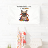 Franse Bulldog Halloween Kostuum Mijn Franse Bulld Spandoek (Insitu)