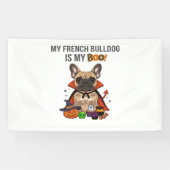 Franse Bulldog Halloween Kostuum Mijn Franse Bulld Spandoek (Horizontaal)