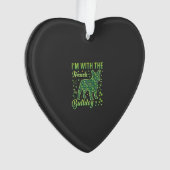 Franse Bulldog Halloween Macaron Eiffeltoren_1 Ornament (voorkant)