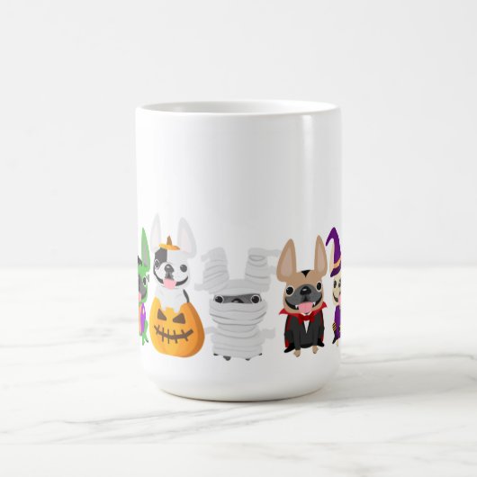 Franse Bulldog Halloween Mok - 15 oz (Center)