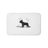 Franse Bulldog - Halloween Moon Silhouette Ove Badmat (Voorkant)