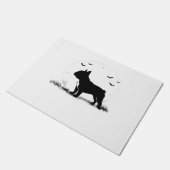 Franse Bulldog - Halloween Moon Silhouette Ove Deurmat (Schuin)