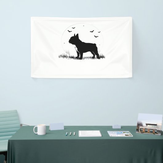 Franse Bulldog - Halloween Moon Silhouette Ove Spandoek (Beurs)