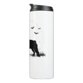 Franse Bulldog - Halloween Moon Silhouette Ove Thermosbeker (Geroteerd rechts)