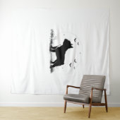 Franse Bulldog - Halloween Moon Silhouette Ove Wandkleed (In Situ (horizontaal))