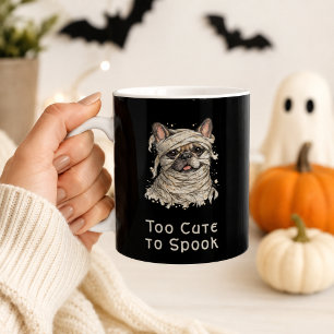 Franse Bulldog Halloween Schattige Mummie Koffiemok