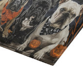 Franse Bulldog Halloween Spoken Snijplank (Hoek)