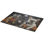 Franse Bulldog Halloween Spoken Snijplank (Hoek)