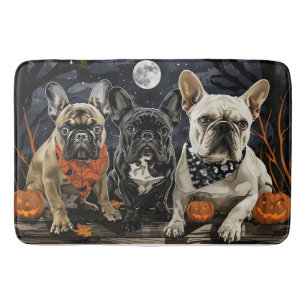 Franse Bulldog Halloween Spooky Badmat