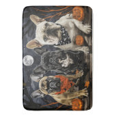 Franse Bulldog Halloween Spooky Badmat (Voorkant Verticaal)