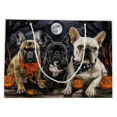 Franse Bulldog Halloween Spooky Groot Cadeauzakje (Achterkant)