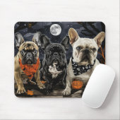 Franse Bulldog Halloween Spooky Muismat (Met muis)
