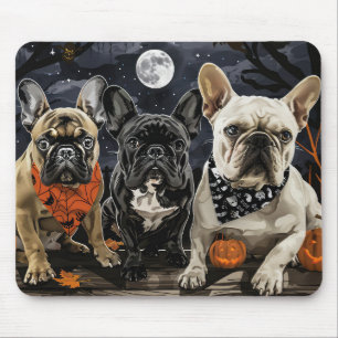 Franse Bulldog Halloween Spooky Muismat