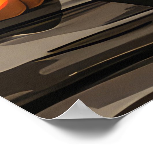 Franse Bulldog Halloween Spooky Poster (Hoek)