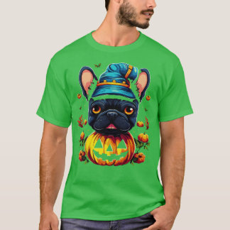 Franse Bulldog Halloween T-shirt