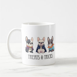 Franse Bulldog halloween traktaties & trucs Koffiemok