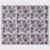 Franse Bulldog Hand-Drawn Cartoon Head Cadeaupapier (Vlak)