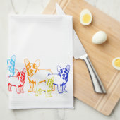 Franse Bulldog Handdoek (Quarter Fold)