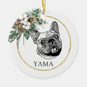 Franse Bulldog handtekening gepersonaliseerd Keramisch Ornament (Voorkant)