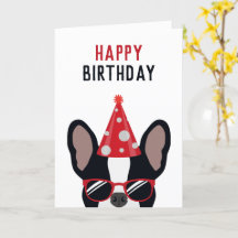Franse Bulldog Happy Birthday