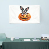Franse Bulldog Happy Halloween pompoen Classic T-S Spandoek (Beurs)