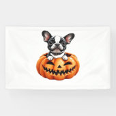 Franse Bulldog Happy Halloween pompoen Classic T-S Spandoek (Horizontaal)