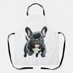 Franse Bulldog Happy Speelse Fun Jumping Joyful Schort