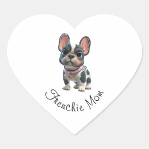 Franse Bulldog Hart Sticker