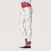 Franse bulldog harten zwaaien dwerghondenkopje leggings (Links)