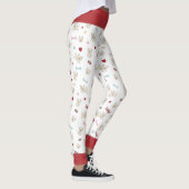 Franse bulldog harten zwaaien dwerghondenkopje leggings (Rechts)