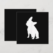 Franse Bulldog Head Tilt Apparel, Frenchie Head Feestdagenkaart (Voorkant / Achterkant)