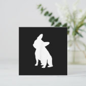 Franse Bulldog Head Tilt Apparel, Frenchie Head Feestdagenkaart (Staand voorkant)