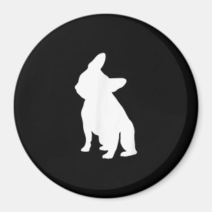 Franse Bulldog Head Tilt Apparel, Frenchie Head Magneet