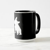Franse Bulldog Head Tilt Apparel, Frenchie Head Mok (Voorkant rechts)