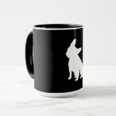 Franse Bulldog Head Tilt Apparel, Frenchie Head Mok (Voorkant links)