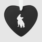 Franse Bulldog Head Tilt Apparel, Frenchie Head Ornament (voorkant)
