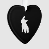 Franse Bulldog Head Tilt Apparel, Frenchie Head Ornament (voorkant)