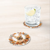 Franse Bulldog Herfst Onderzetter (Insitu)