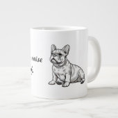 Franse Bulldog hoeft niet te wokken Grote Koffiekop (Voorkant rechts)