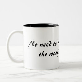 Franse Bulldog hoeft niet te wokken Tweekleurige Koffiemok