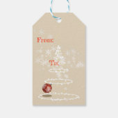 Franse Bulldog Holiday Cadeaulabel (Achterkant)