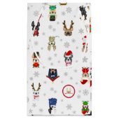 Franse bulldog Holiday Gift Bag Klein Cadeauzakje (Achterkant)