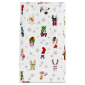 Franse bulldog Holiday Gift Bag Klein Cadeauzakje (Voorkant)